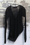Marc Le Bihan Long Sleeve Top MLB-26455-BLACK